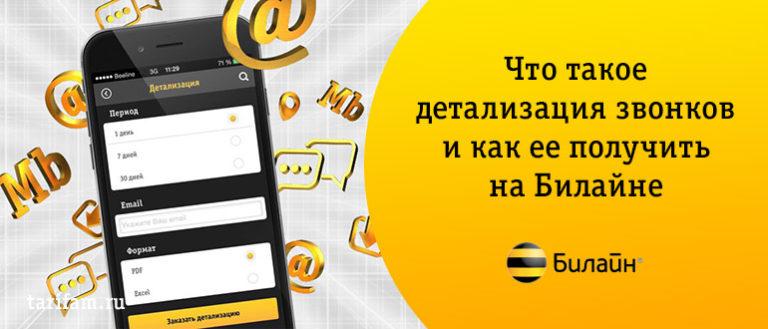 Детализация звонков Билайн, как сделать распечатку и отчет бесплатно по номеру телефона